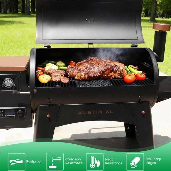 Unidanho Cast Iron Grill Grates Pit Boss Series Replacement-1