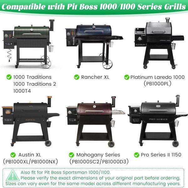 Unidanho Stainless Steel Grill Grates Pit Boss Compatible-3