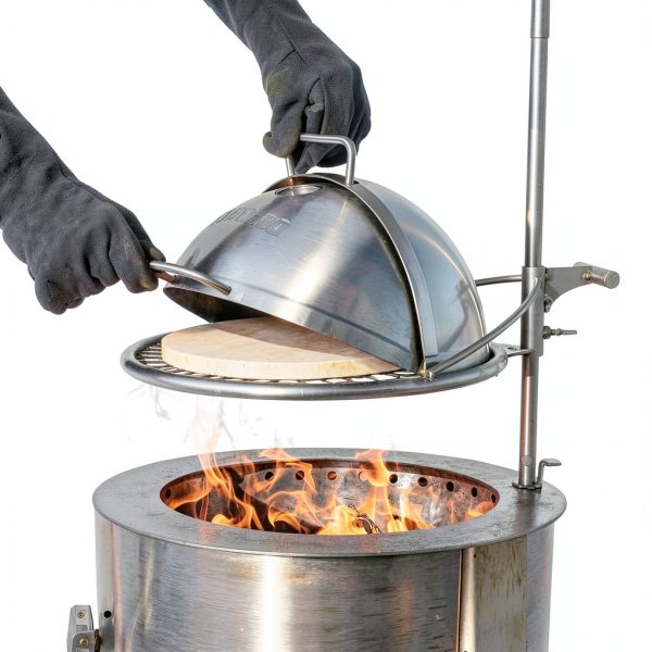 Breeo Outpost Grill Stainless Steel Wood Fuel Outdoor-1