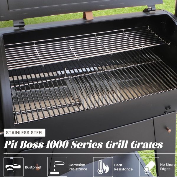 Unidanho Stainless Steel Grill Grates Pit Boss Compatible-2