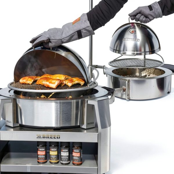 Breeo Outpost Grill Stainless Steel Wood Fuel Outdoor-5
