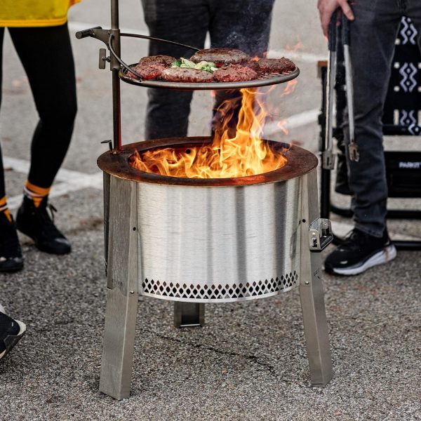 Breeo Outpost Grill Stainless Steel Adjustable Campfire-4