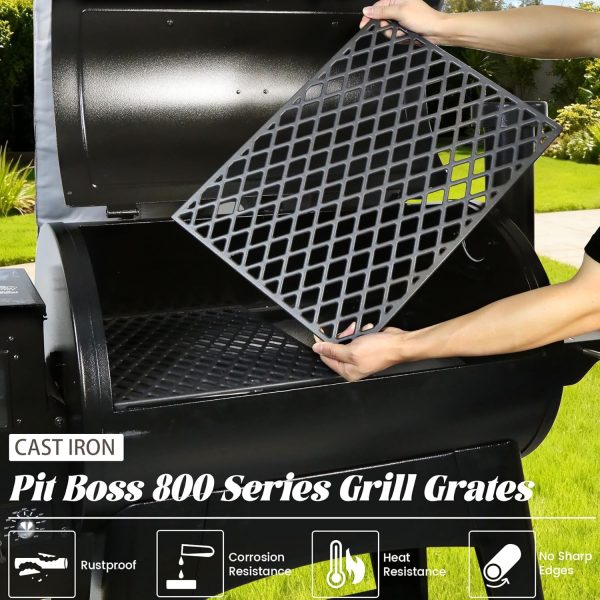 Pit Boss Cast Iron Grill Grates Heavy Duty Replacement Parts-1