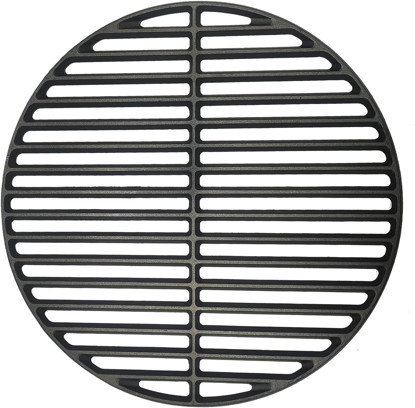 Installing Quantfire Cast Iron Grill Grate for Small Big Green Egg on a wooden workbench