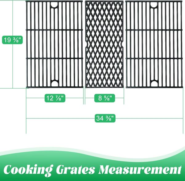 Unidanho Cast Iron Grill Grates Pit Boss Series Replacement-4