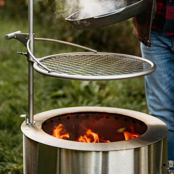 Breeo Outpost Grill Stainless Steel Adjustable Campfire-5