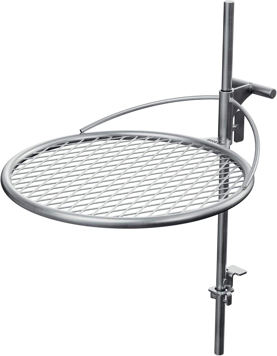 Installing Breeo Outpost Grill Stainless Steel Adjustable Campfire on a wooden desk