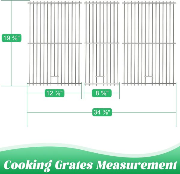 Unidanho Stainless Steel Grill Grates Pit Boss Compatible-6