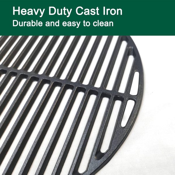 Quantfire Cast Iron Grill Grate for Small Big Green Egg-2
