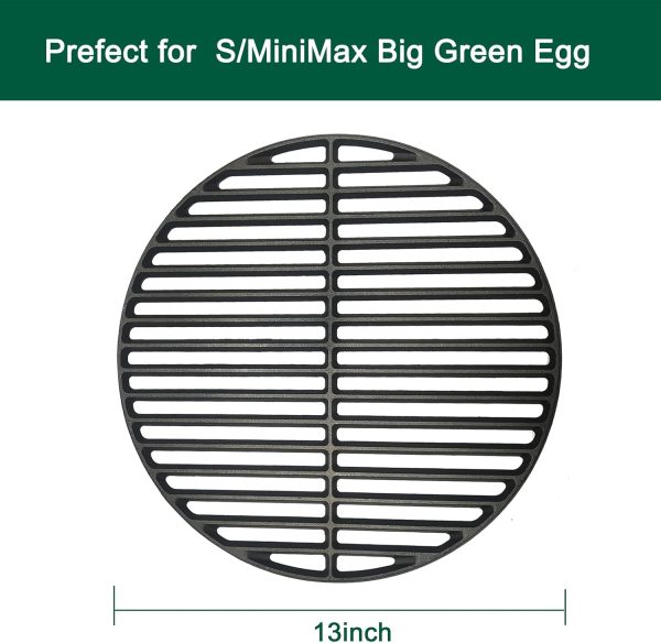 Quantfire Cast Iron Grill Grate for Small Big Green Egg-1
