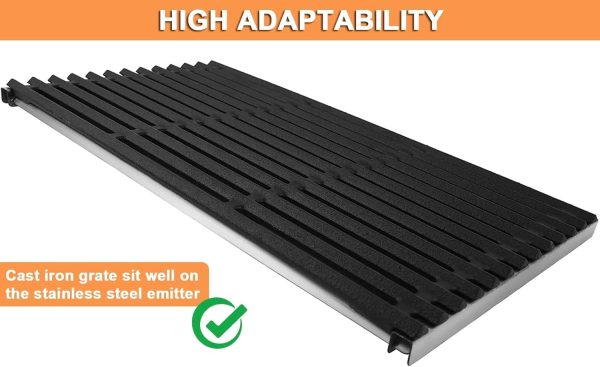 PETKAO Grill Grates Cast Iron Stainless Steel Replacement-7