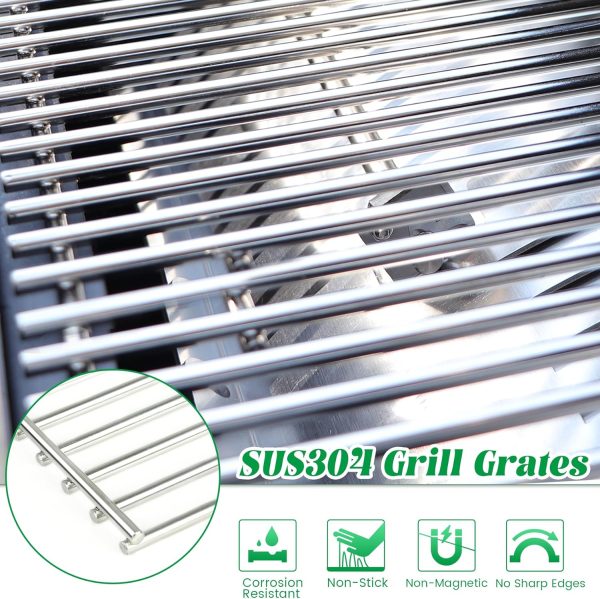 Unidanho Stainless Steel Grill Grates Pit Boss Compatible-1