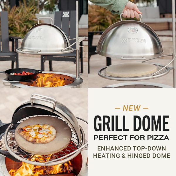 Breeo Outpost Grill Stainless Steel Charcoal Outdoor Cooking-4