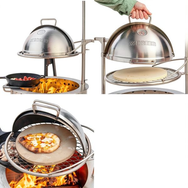 Breeo Outpost Grill Stainless Steel Wood Fuel Outdoor-4