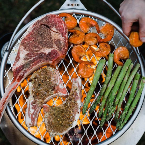 Breeo Outpost Grill Stainless Steel Adjustable Campfire-2