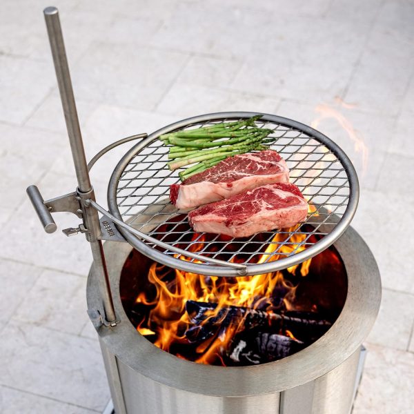Breeo Outpost Grill Stainless Steel Adjustable Campfire-1