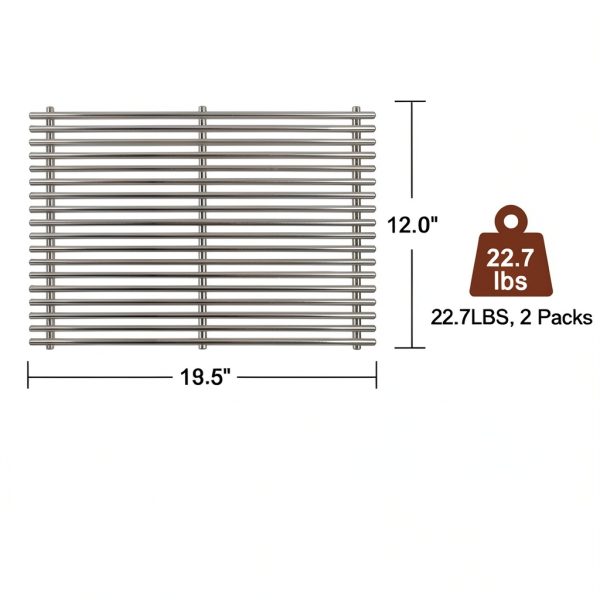 Weber Genesis 300 Grill Grates 304 Stainless Steel-2