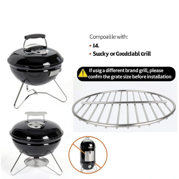 Weber Grill Grate Dinlon Heavy Duty Steel-4