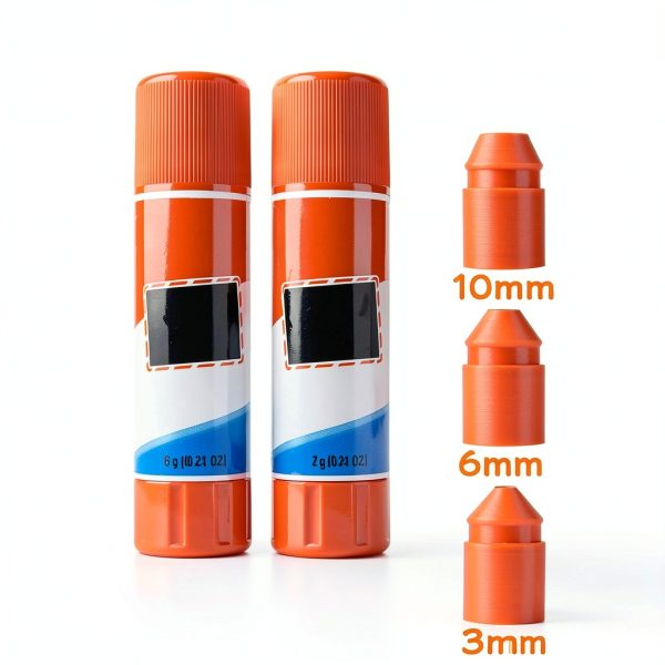 Precision Tips VANEST 3/6/10mm for Elmer's Glue Sticks Orange-1