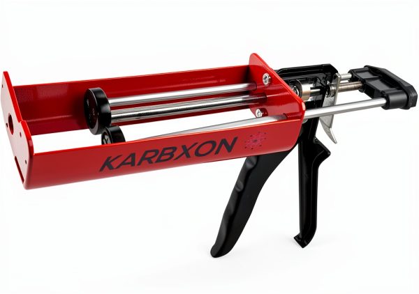 KBX100R Dual Cartridge Epoxy Gun by KARBXON 400ml Red High Thrust-3