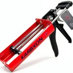 KBX100R Dual Cartridge Epoxy Gun by KARBXON 400ml Red High Thrust-0
