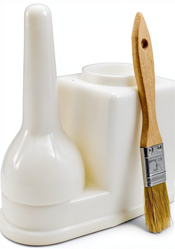 Big Horn 30-Ounce Glue Container with Brush - White, Large Capacity-1