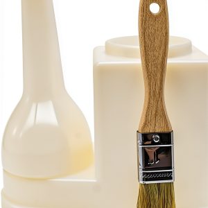 Big Horn 30-Ounce Glue Container with Brush - White, Large Capacity-0