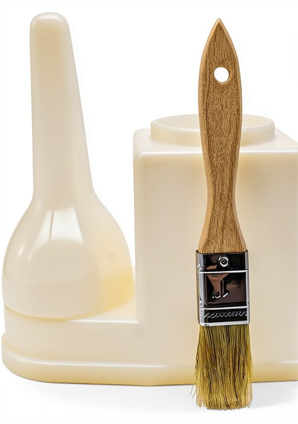 Big Horn 30-Ounce Glue Container with Brush - White, Large Capacity-0