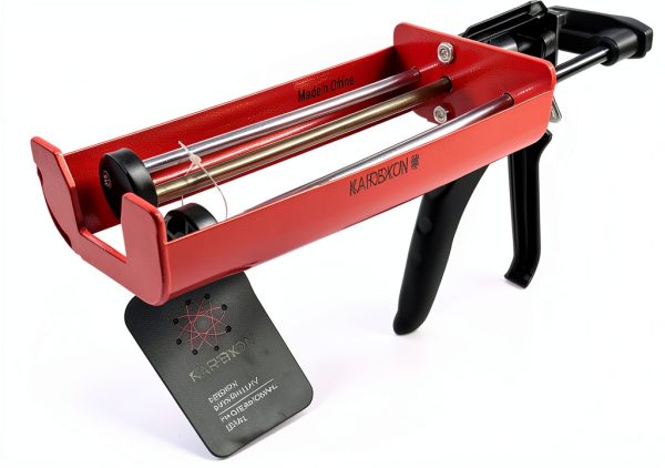 KBX100R Dual Cartridge Epoxy Gun by KARBXON 400ml Red High Thrust-4