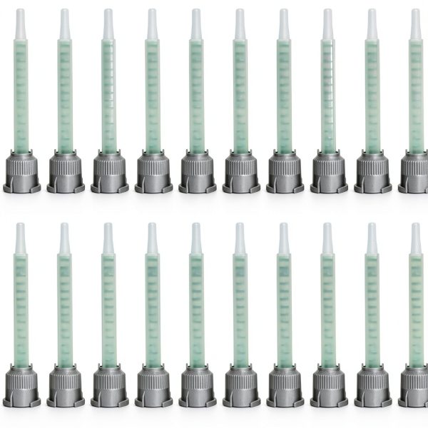 WhatsNews Mixing Nozzles Adhesive Cartridge Tip 16 Element 3.6in 20pcs-0