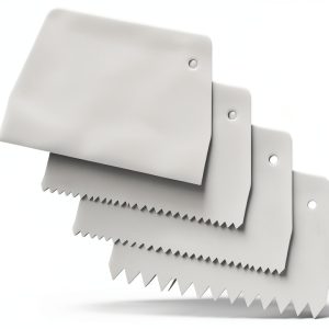 Adhesive Spreader FdcLixuvol 4‑Piece Notched Trowel White 0.5‑1 Inch-0