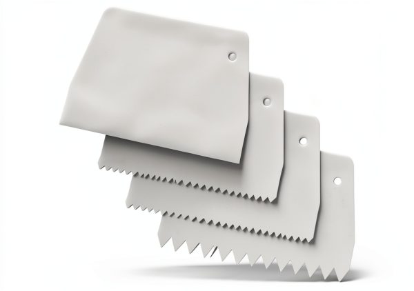 Adhesive Spreader FdcLixuvol 4‑Piece Notched Trowel White 0.5‑1 Inch-0