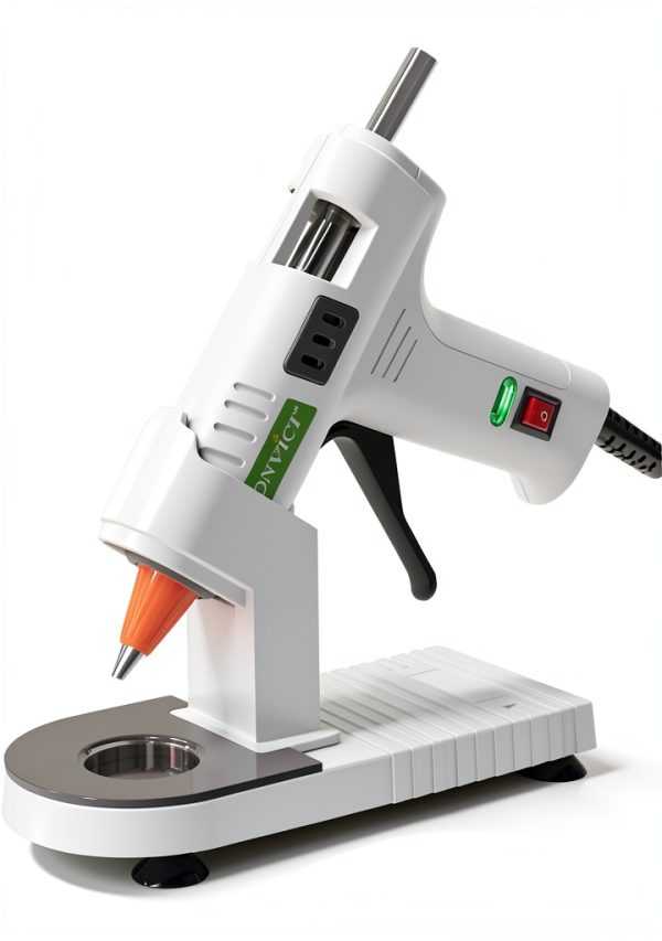 MONVICT Glue Gun Stand for Most Mini Glue Guns, Hot Glue Holder with Non-Stick Silicone Mat, Suction Cups, Helpful Tool for Make Your DIY, Crafts, Home School Project Well Bars Orderly (NOT Full Size)-3